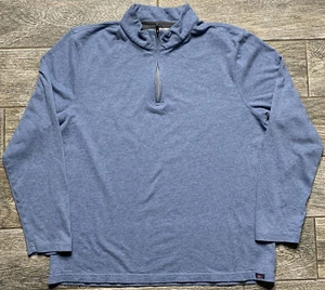 Faherty Langarmpullover mit 1/4 Reißverschluss Herren XL marineblau - Bild 1 von 9