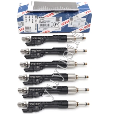 6x Inyectores de combustible originales Bosch 0261500533 OEM para BMW 535i F10 F30 13647639994 Foto 1 de 4