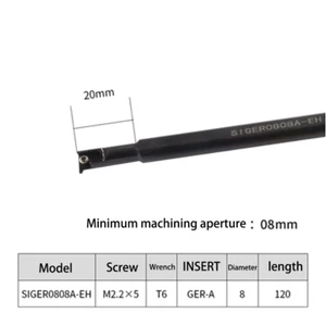 SIGER0808A-EH CNC lathe Cut Slot tool holder Grooving Tool Holder for GER Inser - Picture 1 of 2
