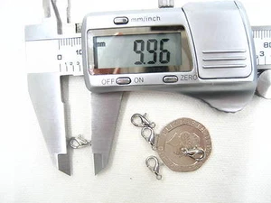 Metall versilbert 301 5mm Karabinerverschluss Halskette Armband Schmuck Fundstücke - Bild 1 von 4