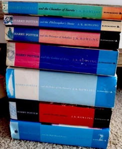 Harry Potter Complete Set 7 by J.K. Rowling 1990s First Edition Hardcover Paper - Picture 1 of 12