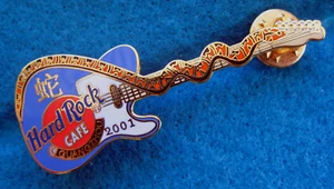 GUANGZHOU CHINA SNAKE GUITAR SERIES BLUE TELECASTER 2001 Hard Rock Cafe PIN - Picture 1 of 1