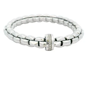 FOPE Brillant Pulsera / Brazalete Oro Blanco 750 Flex It Brillantes 0,21ct - Imagen 1 de 4
