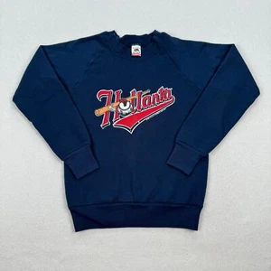 Vintage Atlanta Sweatshirt Size Youth Medium Blue Crewneck Hotlanta Baseball USA - Picture 1 of 11