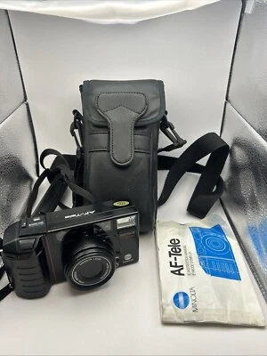 Minolta AF-Tele 35mm Camera & strap with soft case & Manual **Untested** - Image 1 of 4