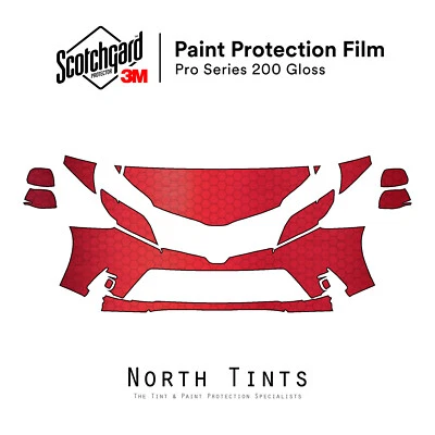 Sujetador transparente con película de protección de pintura precortada serie 3M PRO 2018-2020 PPF Toyota Sienna Foto 1 de 4