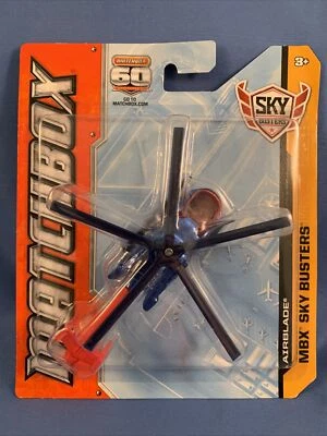 Matchbox 2013 SkyBusters Airblade Diecast 60th Anniversary Blue/Red New VHTF - Image 1 of 4