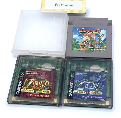 3 set Legend of Zelda Oracle of Ages & Oracle of Seasons Set Gameboy GB Japanese - Image 1 of 4