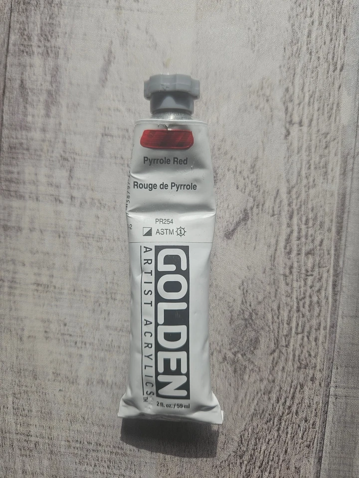 Golden Artist Heavy Body Acrylic Paint 2-Fl Oz Tube ~ Pyrrole Red - Image 1 of 1