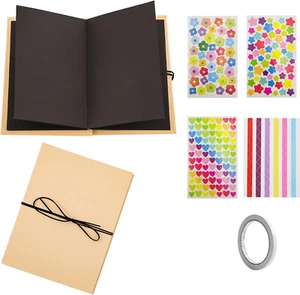 Kleines Fotoalbum Zum Selbstgestalten, 17.5x11.5 Cm DIY Scrapbook Album, Fotobuc - Bild 1 von 7