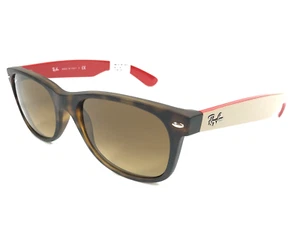 Ray-Ban unglasses RB2132 NEW WAYFARER 6181/85 Tortoise Red Frames Brown Gradient - Picture 1 of 15