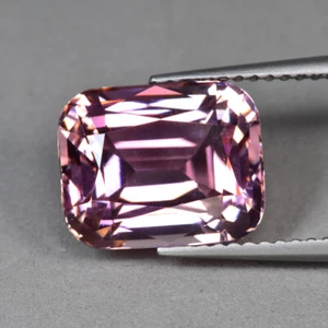 5.21Ct Custom Cushion Cut Romantic Pink Color Unheated Mozambique Tourmaline - Picture 1 of 1