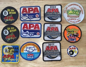 APA American Pool Association Pool League Patches Lot of 11 and Challenge Coin - Picture 1 of 13