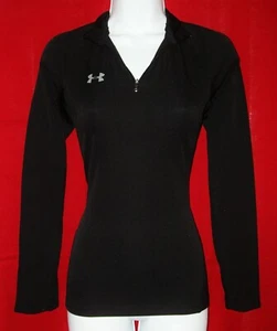 UNDER ARMOUR WOMEN'S LONG SLEEVE PARTIAL ZIP FRONT TOP SIZE STRETCHY S/XS NWT - Picture 1 of 5