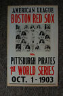 Affiche des World Series 1903 Boston Red Sox vs Pittsburgh Pirates