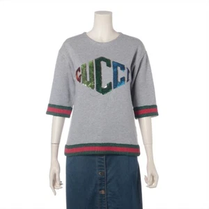 Authentic GUCCI Cotton Sweatshirt Kids Size 12 (150cm) 518558 Gray As is - Picture 1 of 16
