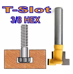1 pc 1/4" SH T-Slot & T-Track Slotting For 3/8" Hex Bolt Router Bit sct-888 - Picture 1 of 12