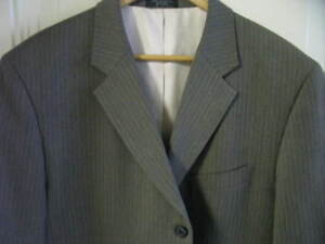 Jones New York Men's Wool 3 Button Blazer Sport Coat Jacket Brown *44L Mint!