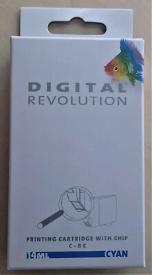 Drucker Patrone Digital Revolution m. Chip f. Canon CYAN 14ml  - Bild 1 von 4