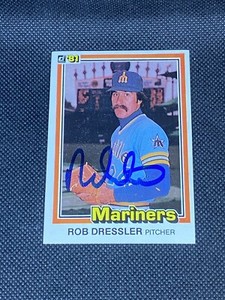 Rob Dressler 1981 Donruss #406 Seattle Mariners Signed Auto Autographed Card