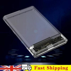 2.5 Inch Hard Drive Enclosure SATA HDD/SSD Case for Laptop (USB3.0 transparent) - Afbeelding 1 van 10