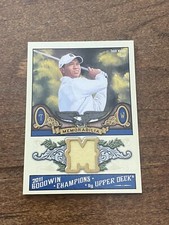 Tiger Woods  2011 Upper Deck Goodwin Champions Memorabilia Game Used Shirt Card
