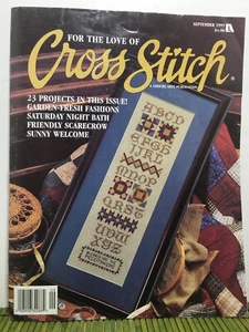 For The Love Of Cross Stitch Sep 1995 Counted Cross Stitch Patterns Garden - Picture 1 of 10