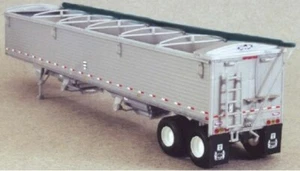 43ft WILSON PACESETTER HOPPER BOTTOM GRAIN TRAILER HO Scale " DETAIL " KIT NEW - Picture 1 of 4