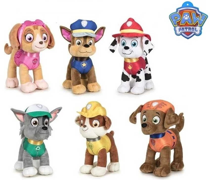PAW Patrol Plüschtier Stofftier 27 cm Chase Skye Rocky Marshall Zuma Kuschel NEU - Bild 1 von 1