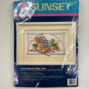Kit de punto de cruz contado Sunset 13550 bodegones del suroeste de Ann Craig - Imagen 1 de 3