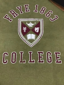 NWT Frye College University Martini Olive M Medium Mens Pullover Sweater NEW - Picture 1 of 9
