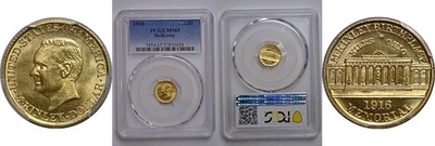 1916 $1 McKinley Gold Commemorative   PCGS MS-65 - Image 1 of 3