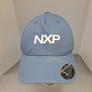 NXP Flexfit 110 Snapback Sombrero Azul Gorra Ajustable Talla Única Hecho en Yupoong Brazaletes - Imagen 1 de 6