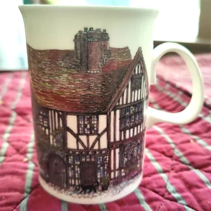 Taza de café Dunoon VILLAGE HOMES taza de té de porcelana de hueso fino de Sue Scullard Cottages - Imagen 1 de 6