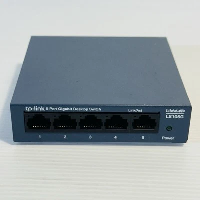 TP-Link LS105G LiteWave 5-Port Gigabit Desktop Switch Tested Free Postage - Image 1 of 4