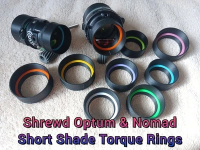 * Shrewd Short Shade Torque Ring * Optum, Nomad, MiniMag Scope Models - 29 35 40