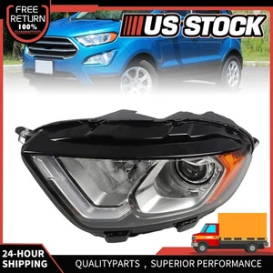 Fits 2018-2022 Ford EcoSport Left LED DRL Headlight Halogen W/ Bulbs GN1Z13008CY - Picture 1 of 9