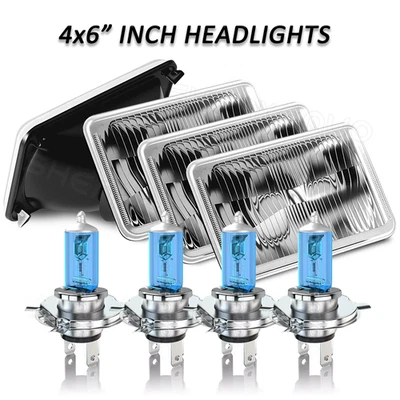 4 bombillas H4 de haz sellado alto/bajo de 4x6"" para Buick LeSabre 1976-1986 Foto 1 de 4