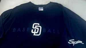 San Diego Padres Sycuan Casino Tshirt Vintage SGA Spell Out Logo MLB Sz XL - Picture 1 of 3