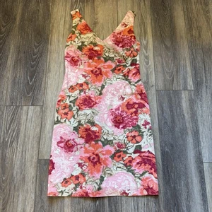 Talbots Kleid V-Ausschnitt ärmellos Blumen Petite Gr. 2 gefüttert Reißverschluss hinten Cottagecore - Bild 1 von 12