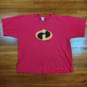 Vintage Y2K Disney Die Unglaublichen T-Shirt Gr. XXL Rot Film Promo Grafik - Bild 1 von 6