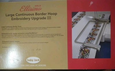 Baby Lock ELLISIMO Continuous Embroidery Border Hoop BLSO-BF - Image 1 of 4