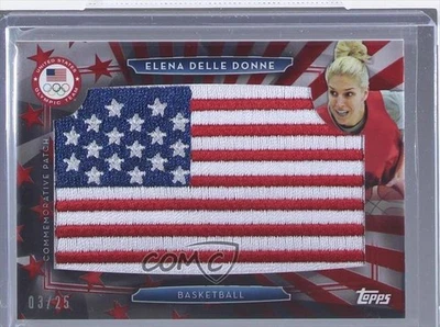 2016 US Olympic & Paralympic Team and Hopefuls Red /25 Elena Delle Donne Patch - Image 1 of 2