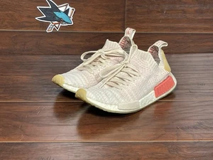 adidas NMD R1 STLT Primeknit Linen 2018 Pink/Salmon/White LHG 239003 Women Sz 8 - Picture 1 of 13