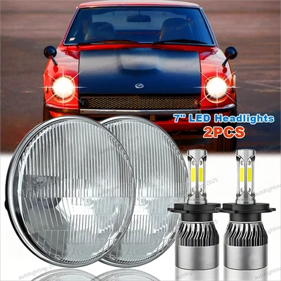 Faro LED redondo de 7 pulgadas para Datsun 240z 260z 280zx 1600 180B 520 620 ++ Foto 1 de 4