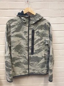 Nike Men's Sportswear Tech Fleece Full Zip Camo Hoodie Jumper Size Small (M37) - Picture 1 of 7
