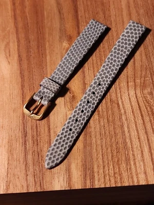 Correa de reloj Speidel 12 mm gris plana sin costuras genuina para dama vintage NOS Foto 1 de 4