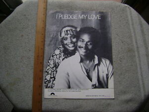 I Pledge My Love. 1979 Sheet Music.  Peaches and Herb. 