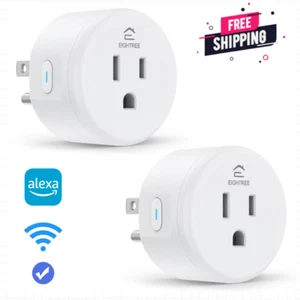 Smart Plug, Wi-Fi Outlet Compatible Alexa & Google Home, Timer & Remote Control - Picture 1 of 9