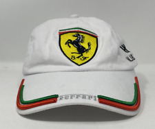 HUBLOT × Ferrari Novelty Logo Embroidery White Baseball Cap Hat Super Rare